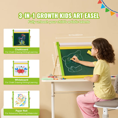 CreatiVista – 3-in-1 Magnetic Wooden Art Easel