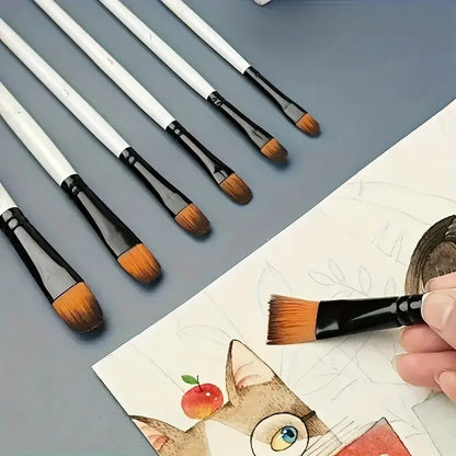 PaletteCraft – 24 Brushes & 5 Painting Palettes Set