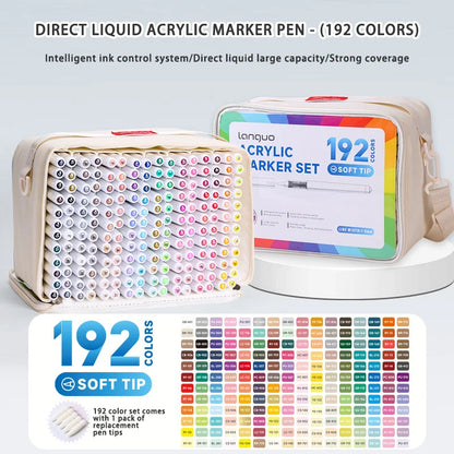 HueLinx – 9 Piece Soft Brush Acrylic Marker Set