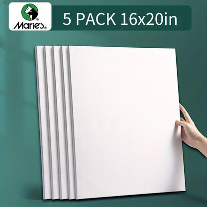 CanvasExp – 5-Pack Stretched White Canvases