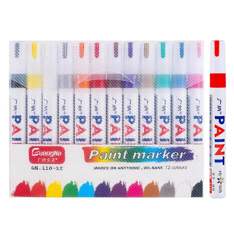 MarkPro – 12-Piece Oil-Based Paint Pen Set
