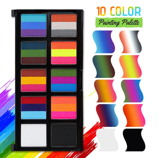 Paintura – 10 Color Body &amp; Face Painting Kit