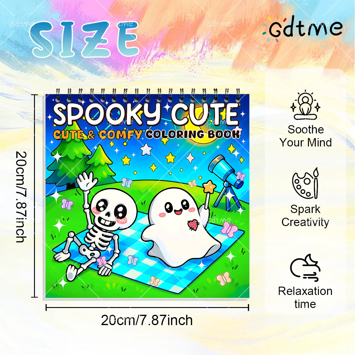 Cdtme SpookDoodle – Halloween Coloring Book for Adults & Kids