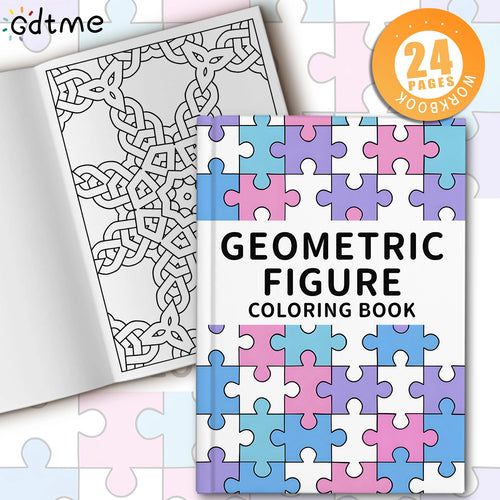 Gdtme Colorique  – Geometric Figure Coloring Book for Adults