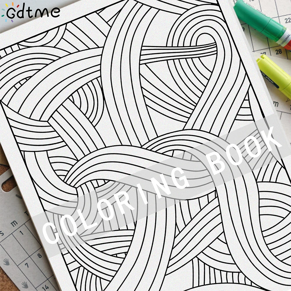 Gdtme Colorique  – Geometric Figure Coloring Book for Adults