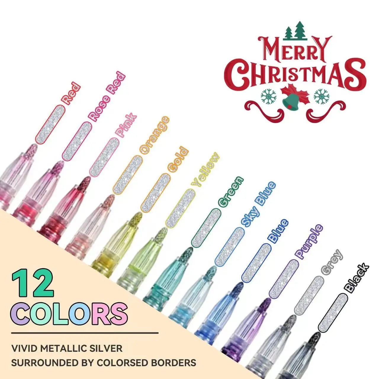 Coloreon – Double-Line Fluorescent Contour Pen Set