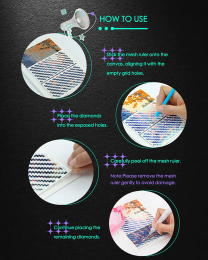 RhinAlign – 9-Piece Diamond Painting Ruler Set