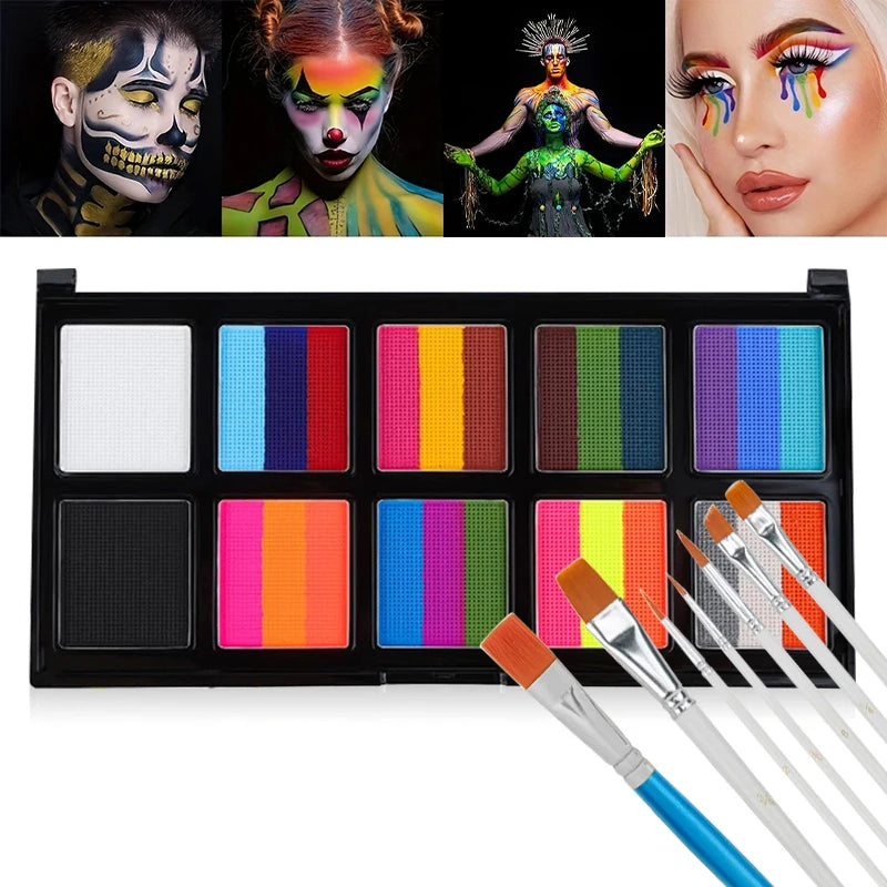 Paintura – 10 Color Body &amp; Face Painting Kit