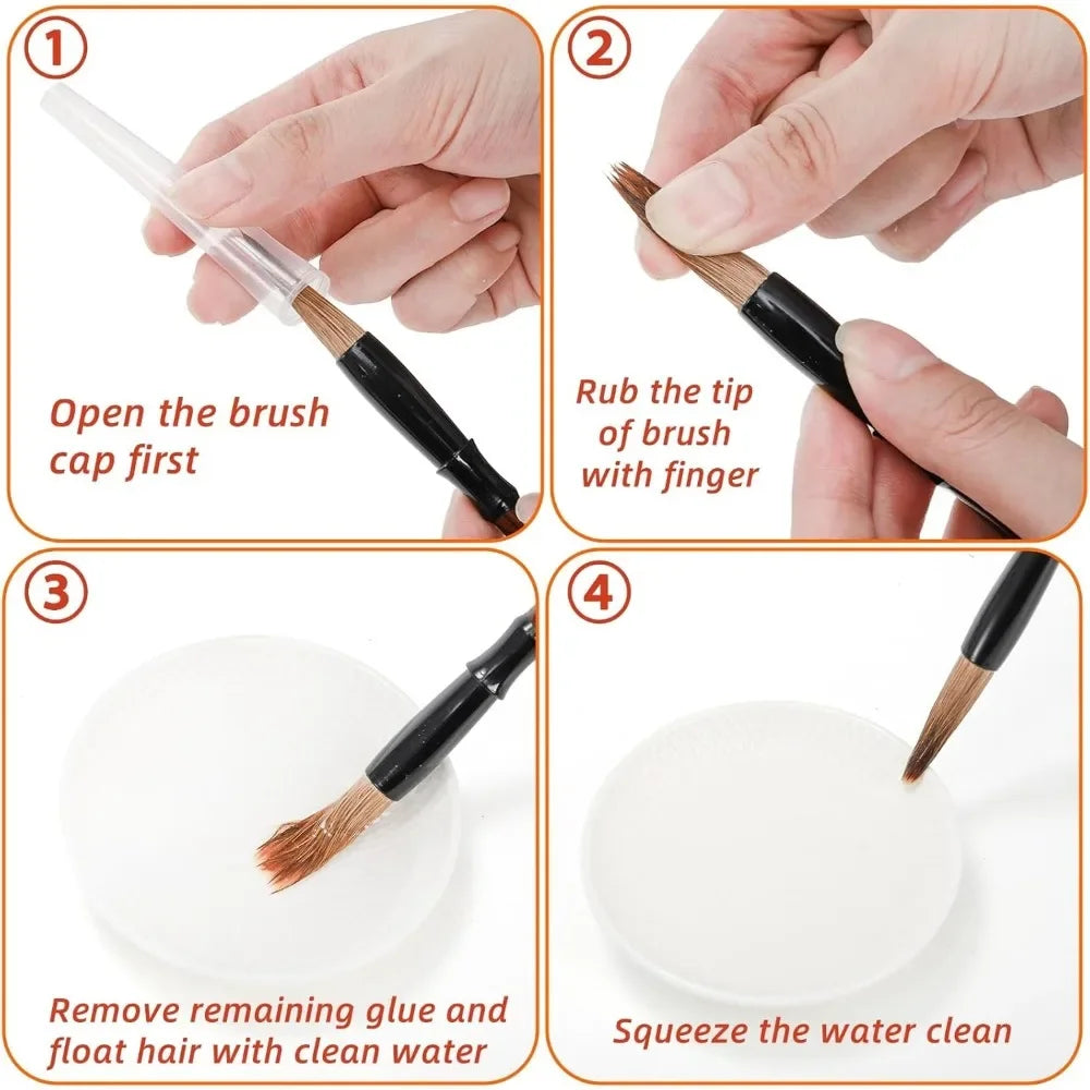 InkuSet – Japanese Watercolor & Calligraphy Brush Kit