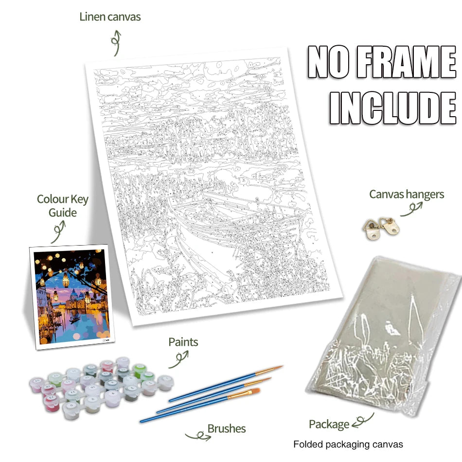 CoastLoom – Seaside Landscape Paint by Numbers Kit