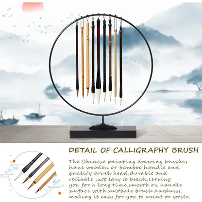 ArtNatura – Watercolor Brush Set with Bamboo Roll Holder