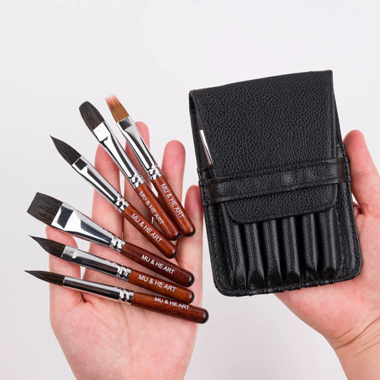 MiniPaint – Mini Watercolor Brush Set with Pouch