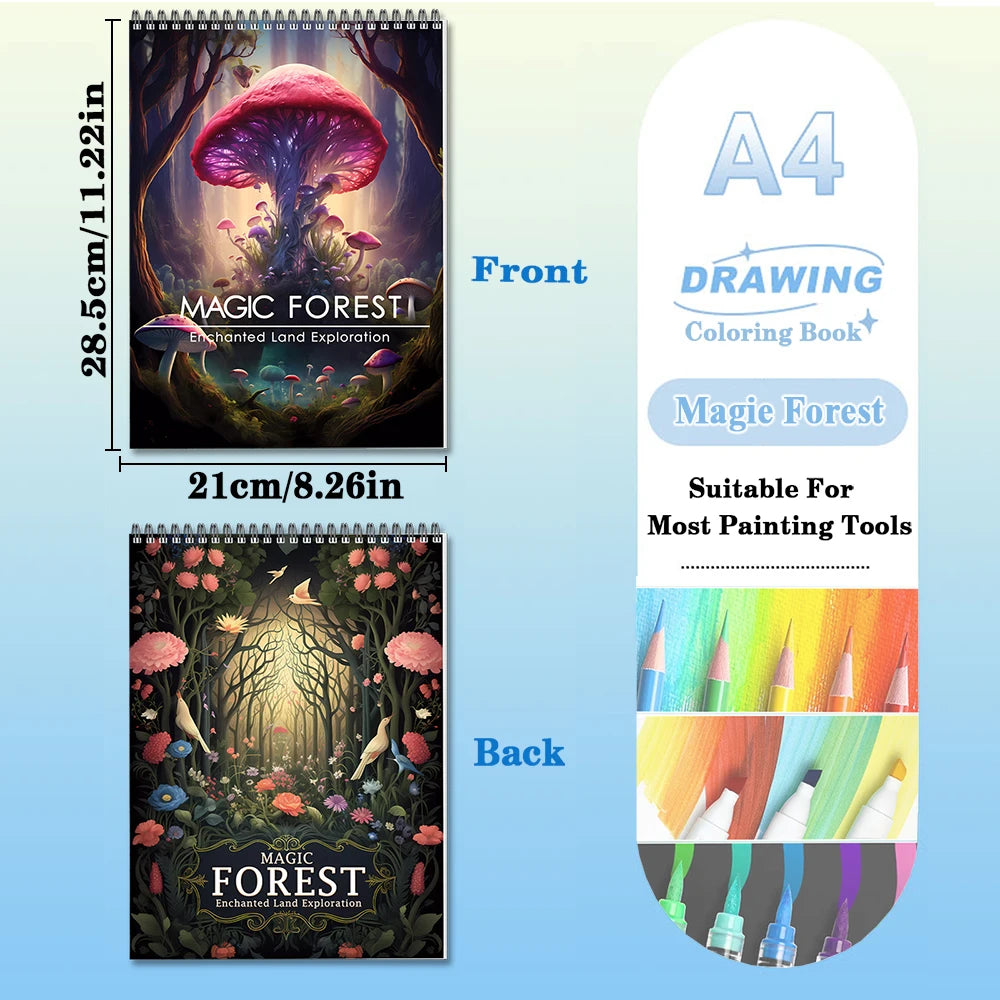 ForestWhimsy – Adult Coloring Book for Relaxation