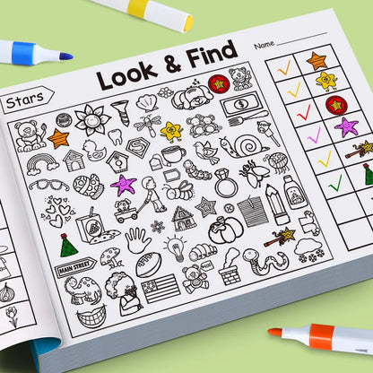 MindQuest – Children’s Search and Color Activity Book