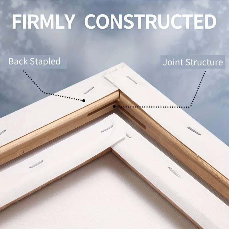 CanvasExp – 5-Pack Stretched White Canvases