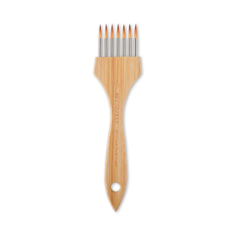 ArtAngle – Multi-Toothed Nylon & Wool Artist Brush Set