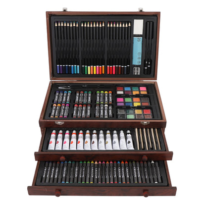 HueCrest – 142PCS Professional Wooden Art Set
