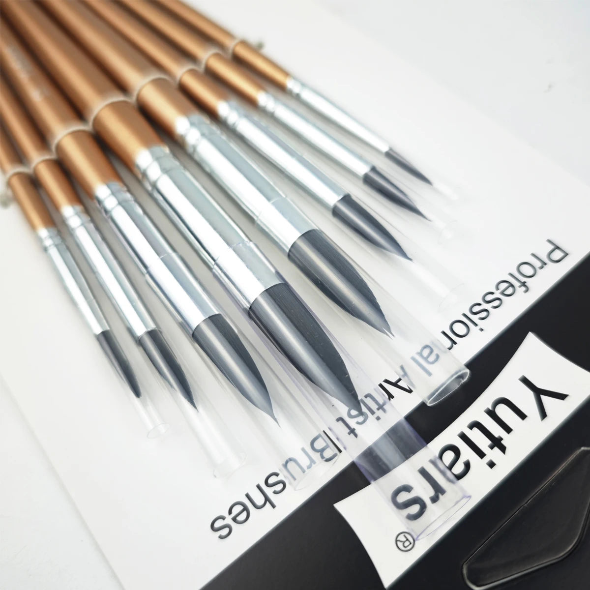 BrushCraft – 8-Piece Nylon Hair Painting Brush Set