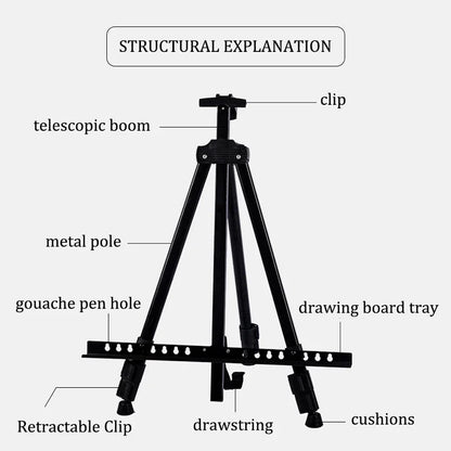 Easelion – Adjustable Metal Tripod Drawing Stand