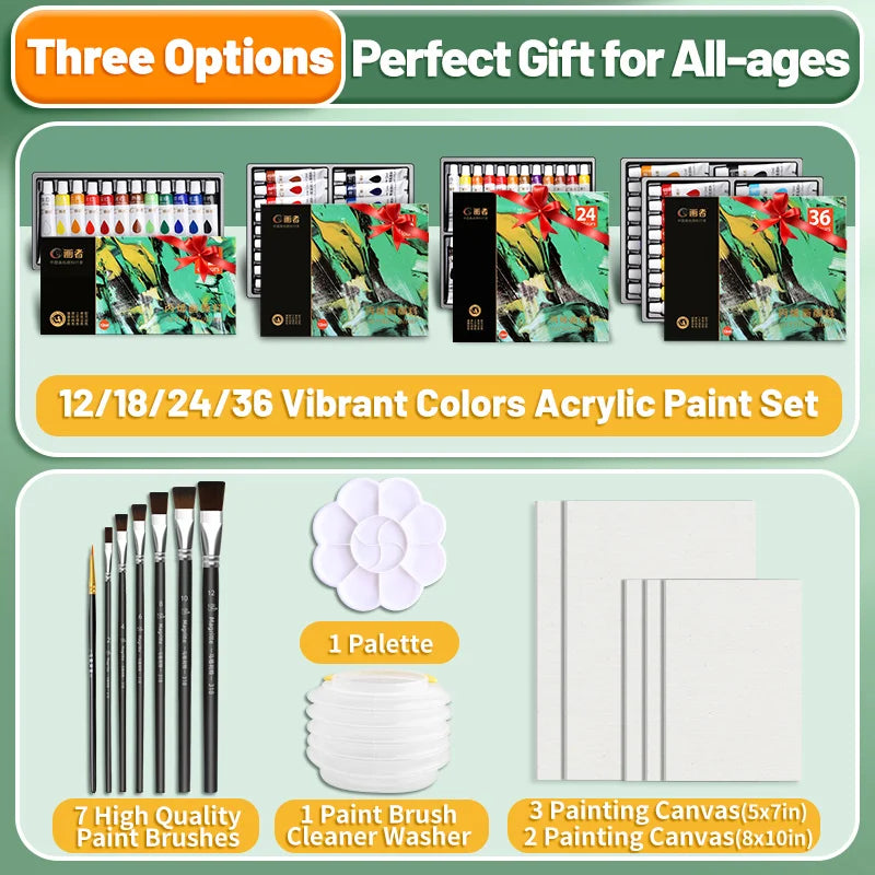 ColorTribe – 26-Piece Acrylic Paint Set with Accessories