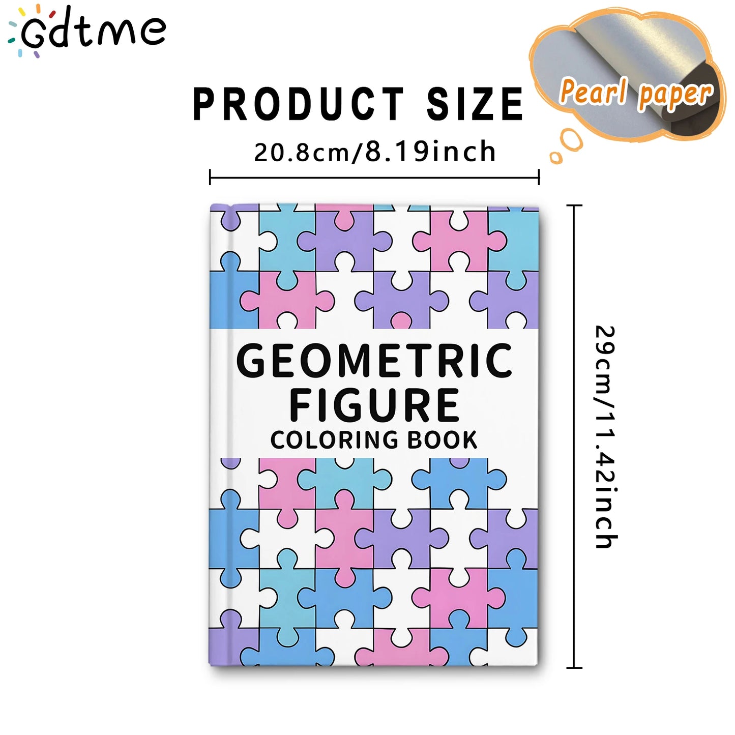 Gdtme Colorique  – Geometric Figure Coloring Book for Adults