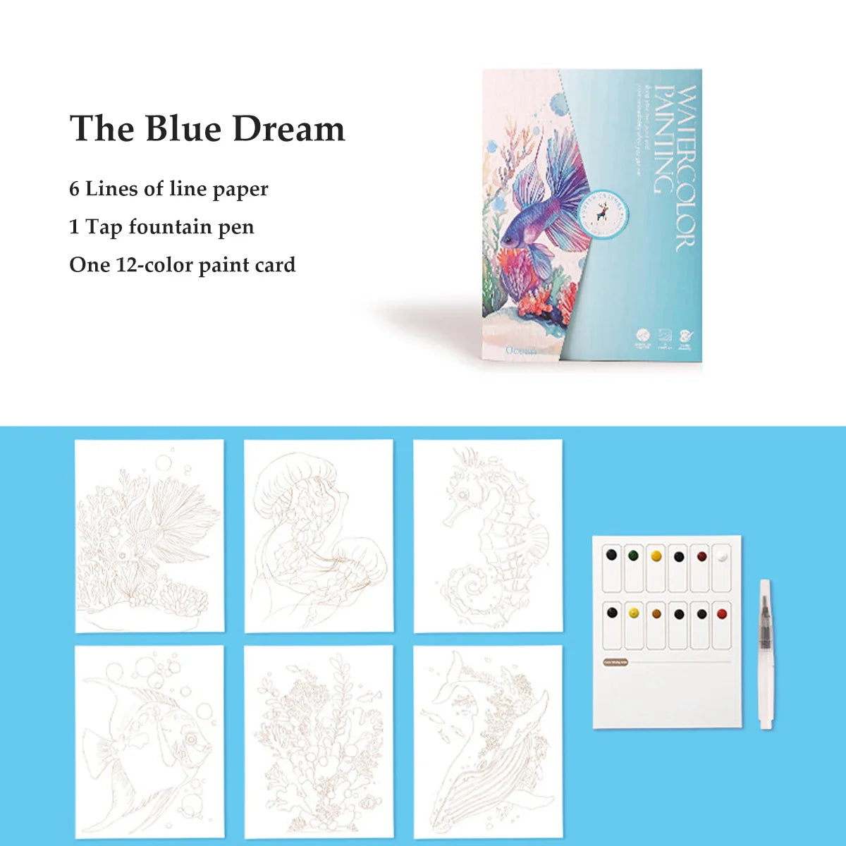 PastelFlow – Kawaii Coloring Book with Watercolors