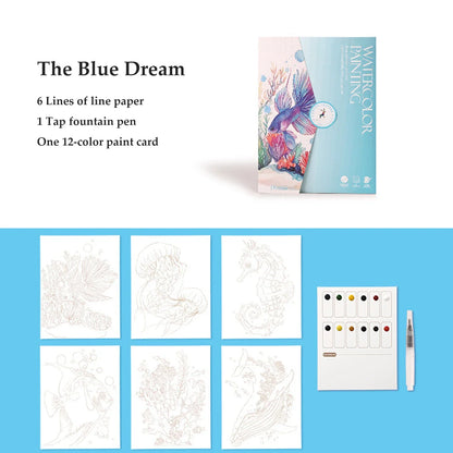 PastelFlow – Kawaii Coloring Book with Watercolors