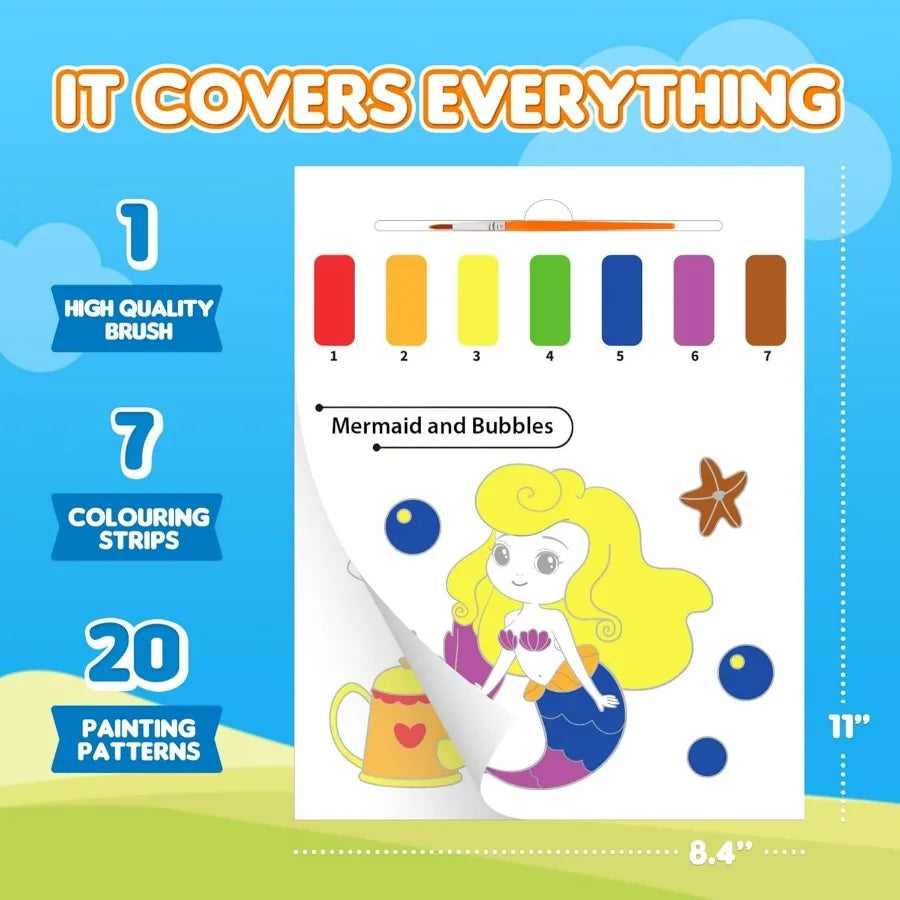ColorCritters – Interactive Watercolor Painting Book for Toddlers