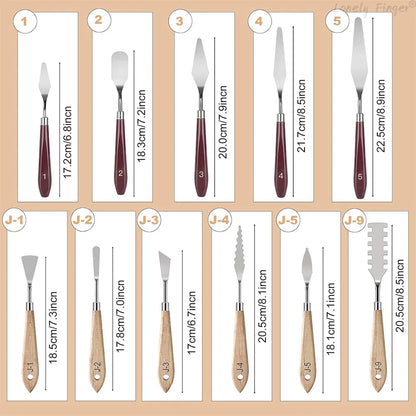 Chromara – Stainless Steel Palette Knife Collection