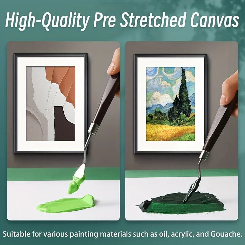 CanvasExp – 5-Pack Stretched White Canvases