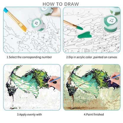 ArtiNova – Big Eye Modern Paint by Number Kit