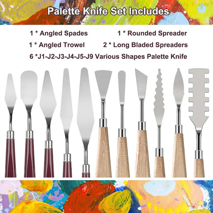 Chromara – Stainless Steel Palette Knife Collection