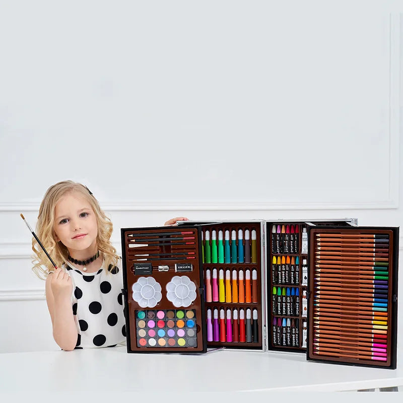 SketchBloom – 200-Piece Children’s Painting & Crayon Set