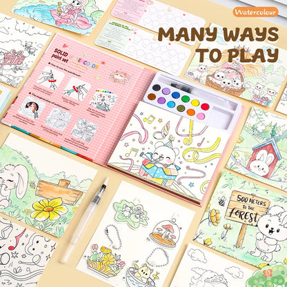 AquaTots – 12-Color Watercolor Art Set for Kids