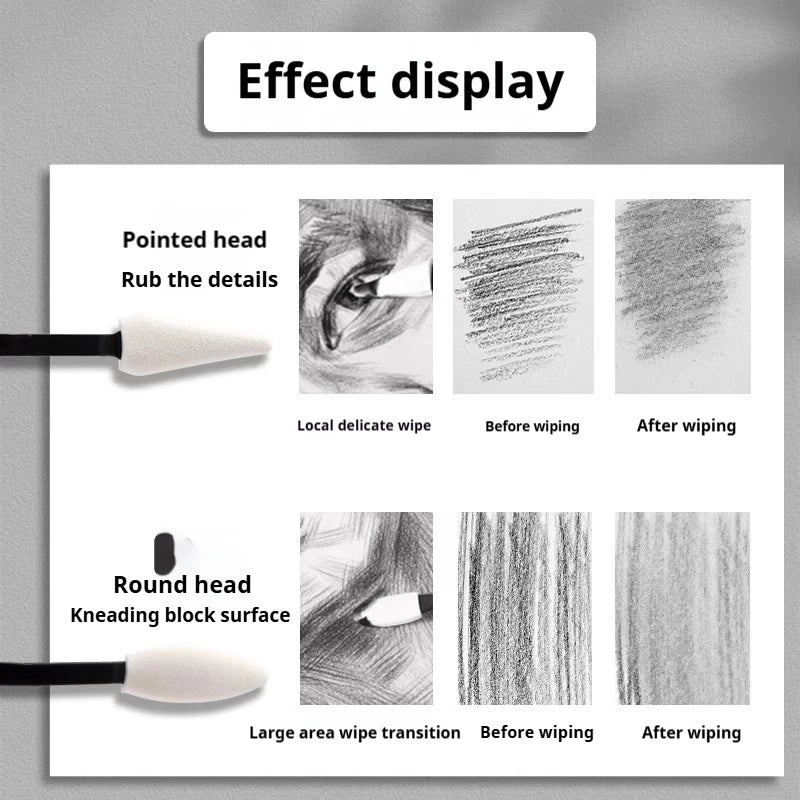 Artifina – Dual-Tip Blending Sponge & Sketch Brush Set