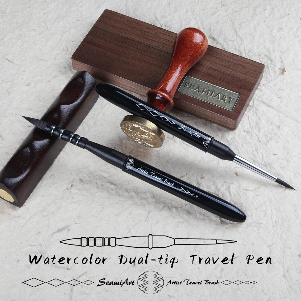 BrushVoyage – Dual-Tip Travel Watercolor Brush Pen