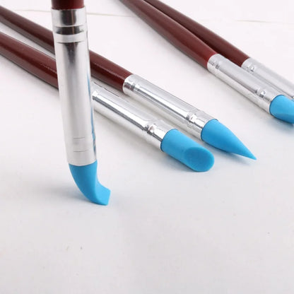 Sculptex – 5-Piece Rubber Silicone Tip Brush Set