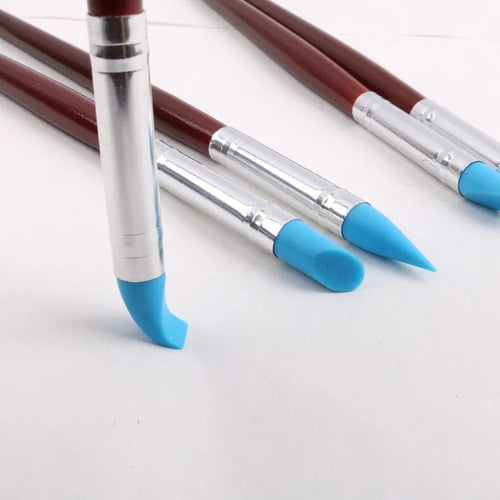 Sculptex – 5-Piece Rubber Silicone Tip Brush Set