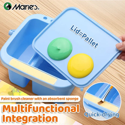 Marie's BrushBay – Multifunction Paint Brush Cleaning Basin