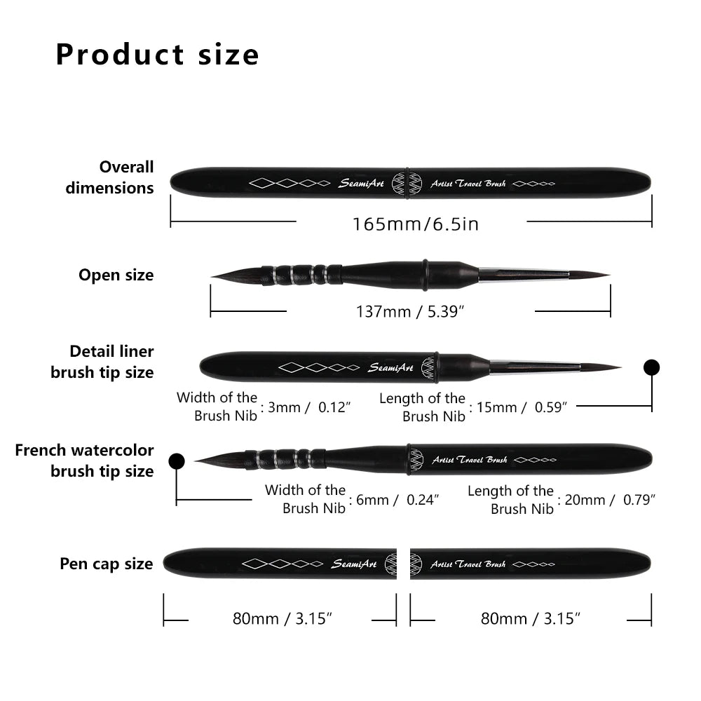 BrushVoyage – Dual-Tip Travel Watercolor Brush Pen