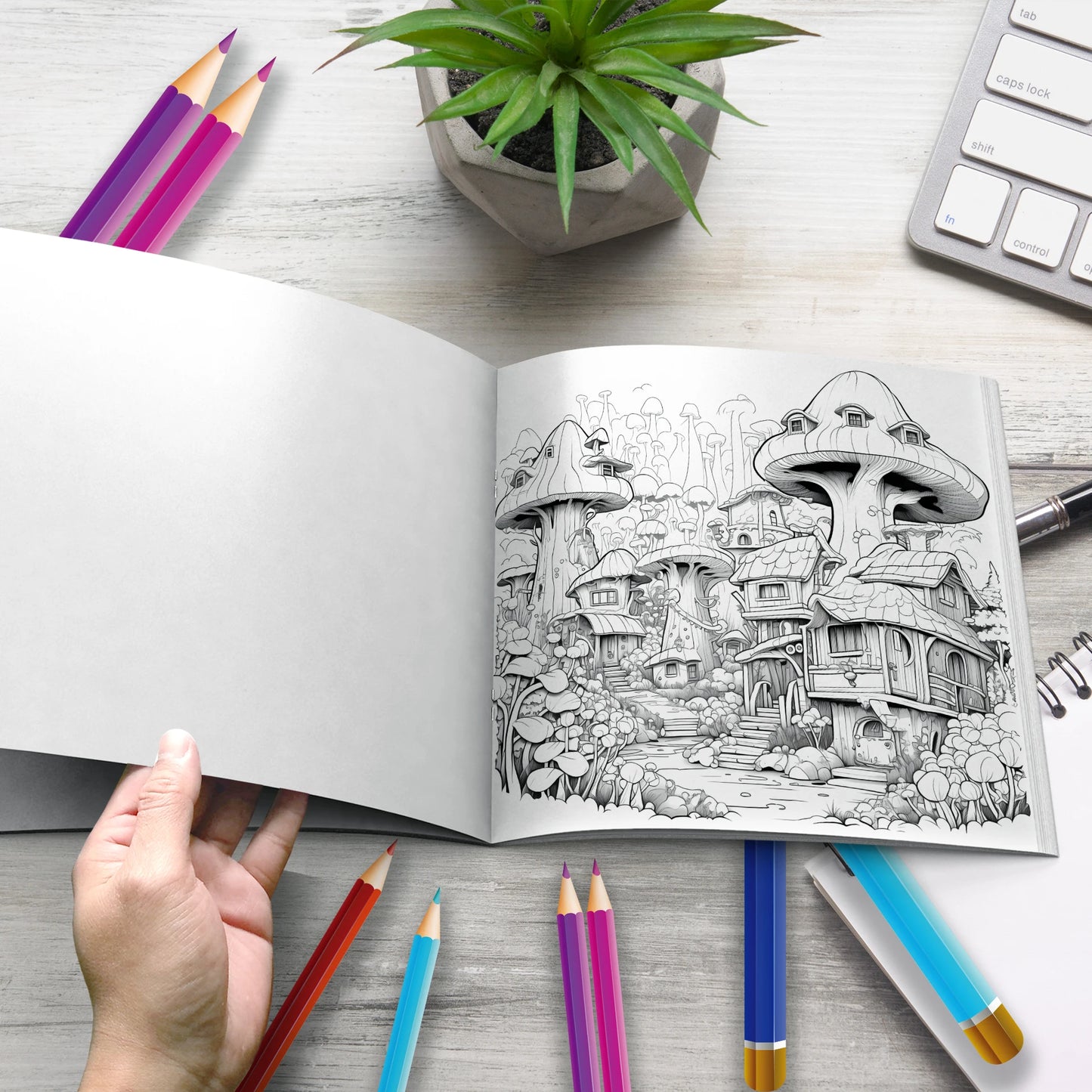 TreeHaven – 20-Page Adult Coloring Book