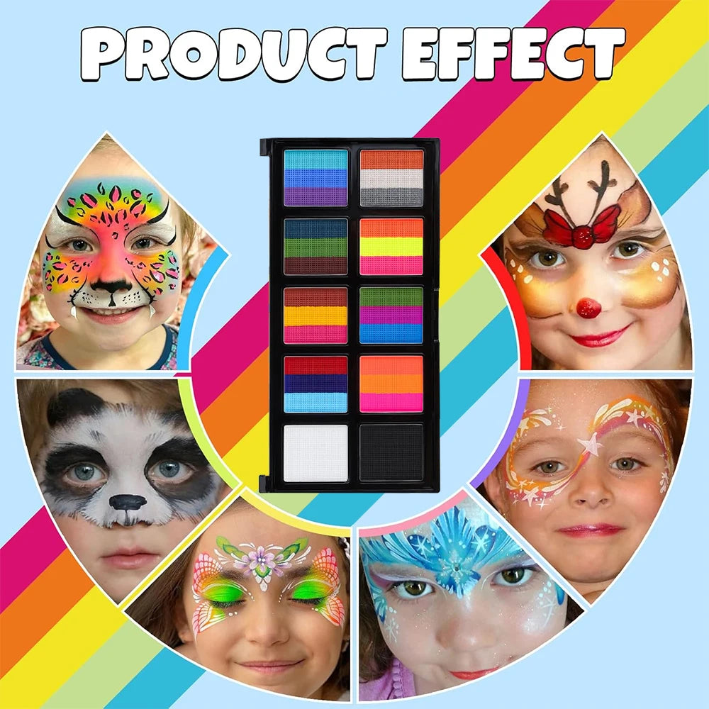 Paintura – 10 Color Body &amp; Face Painting Kit