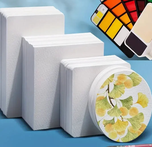 AquaPress – Round Watercolor Paper Pad