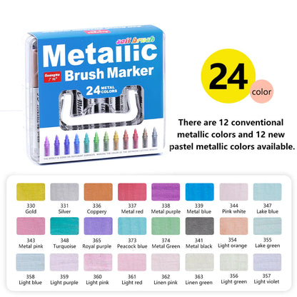 Metaluxe – Metallic Brush Marker Set