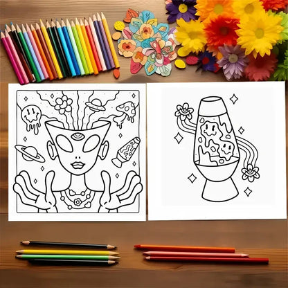 ColorVibe – Trippy & Groovy Adult Coloring Book