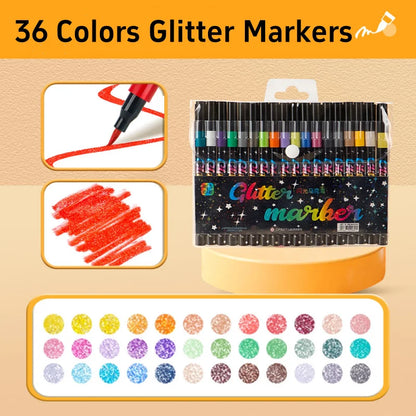 GleamHue – Glitter Art Marker Set