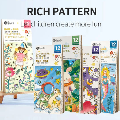 PastelPuff – Kawaii Watercolor Coloring Book Set