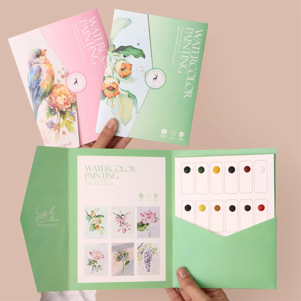 VistaBloom – Watercolor Art & Coloring Set