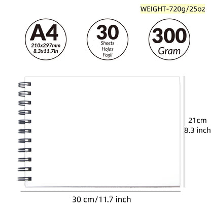 AquaLeaf – A4 Watercolor Paper Book