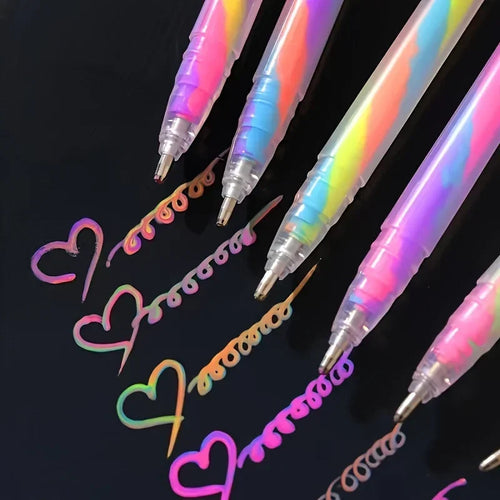 Glintor – 6 Colors Sparkly Gel Pen Set